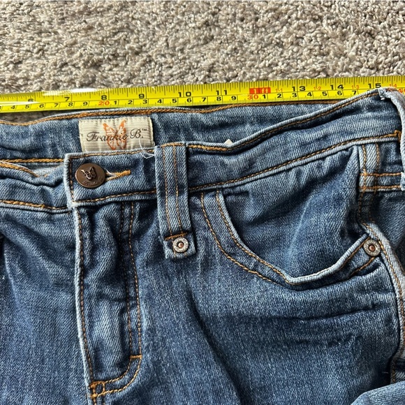 🎆 Frankie B vintage jeans 6 low rise straight leg ankle cropped raw hem Y2K 90’s - Picture 9 of 12